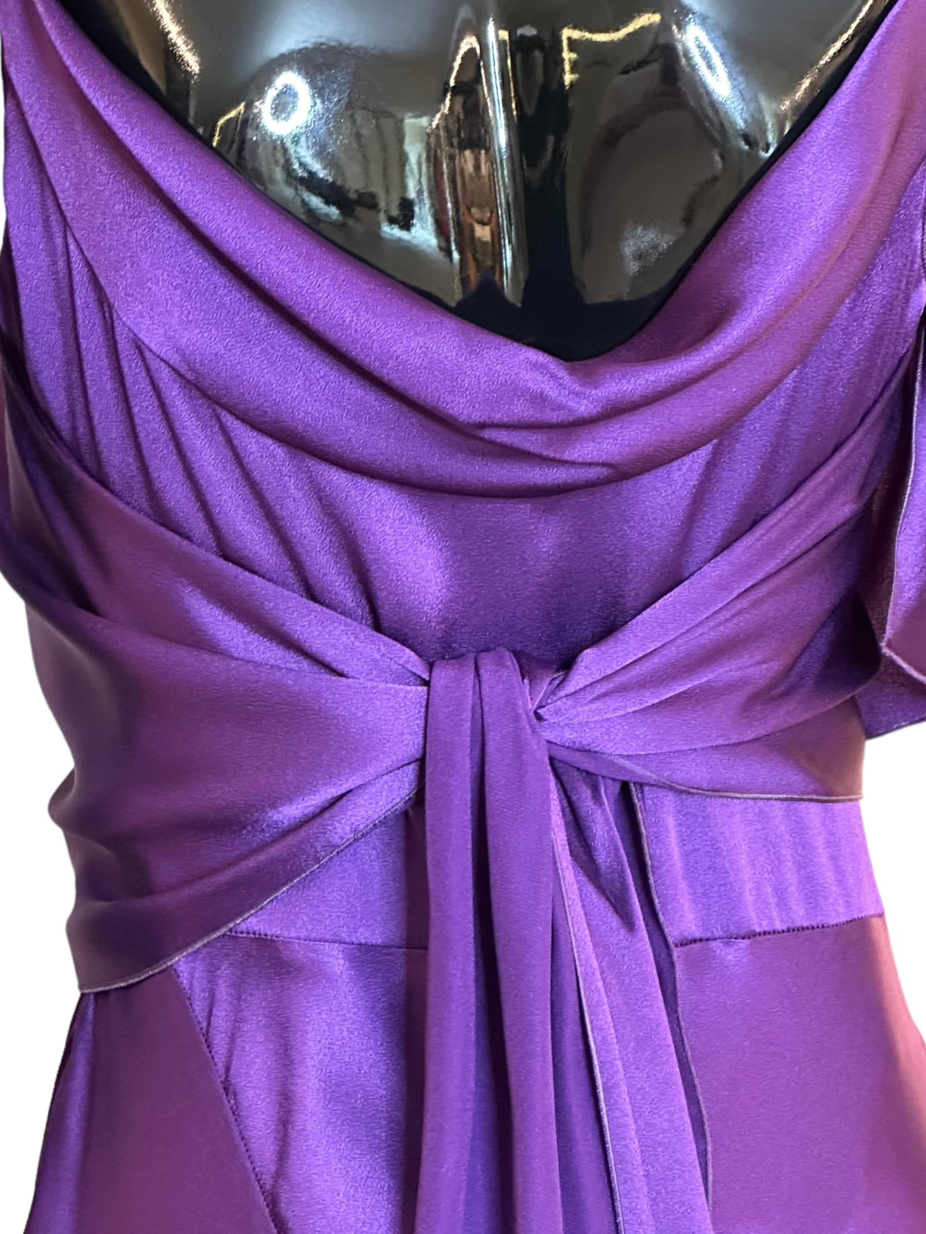 Abito in satin V040266190270 ALBERTA FERRETTI