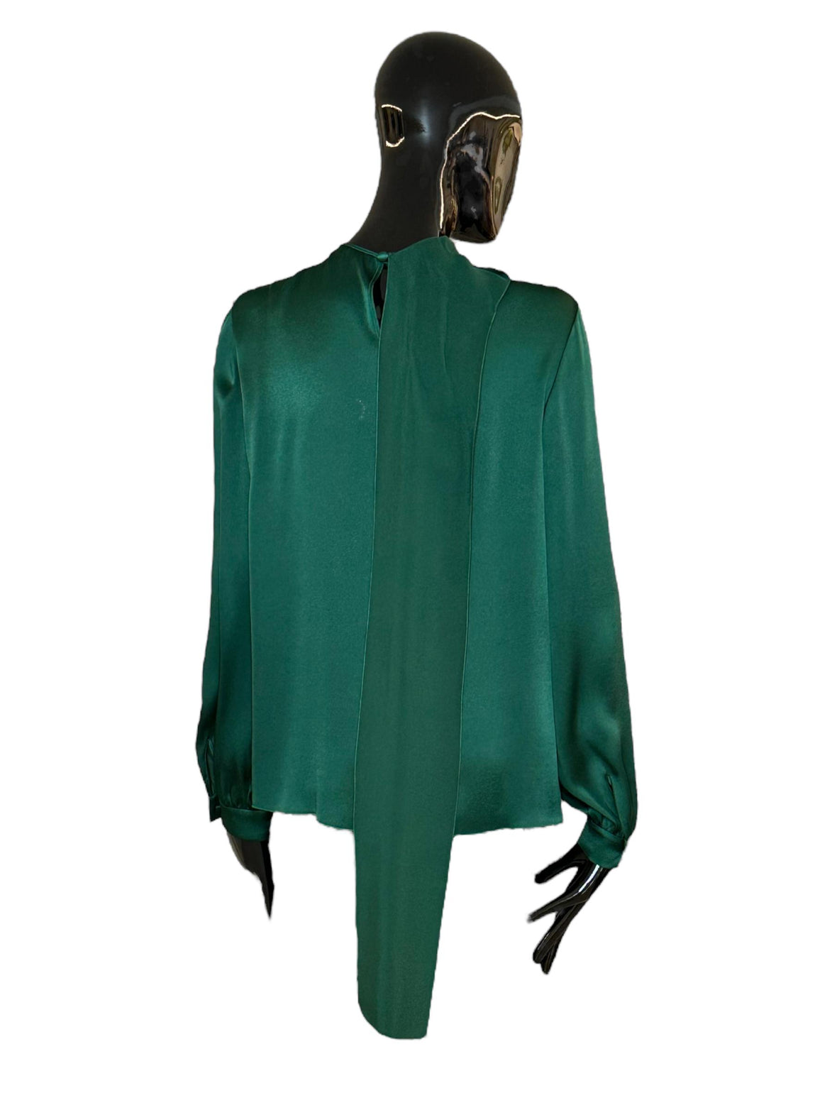 Camicia in satin con collo lavallier A021966190389 ALBERTA FERRETTI