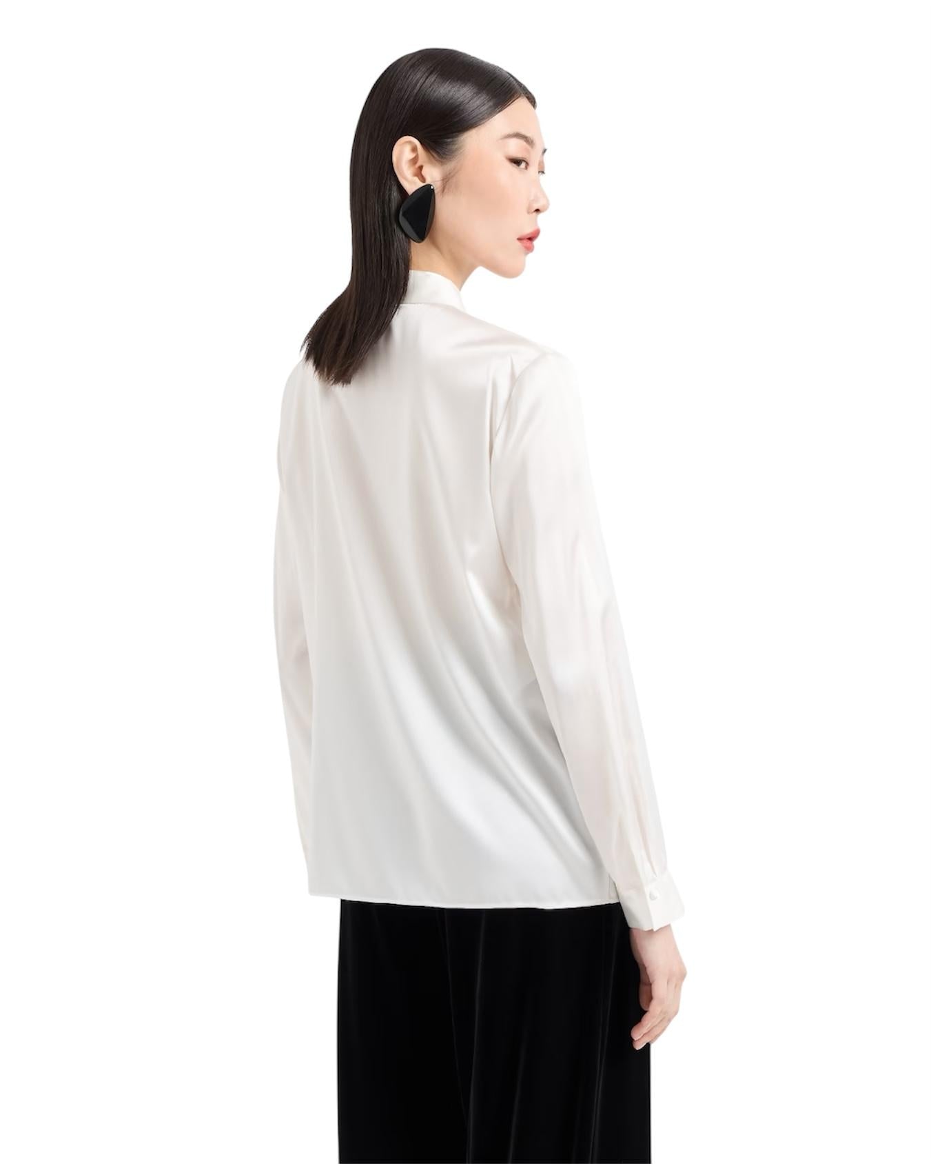 Camicia in raso di seta 8N2C392NXXZ0101 EMPORIO ARMANI