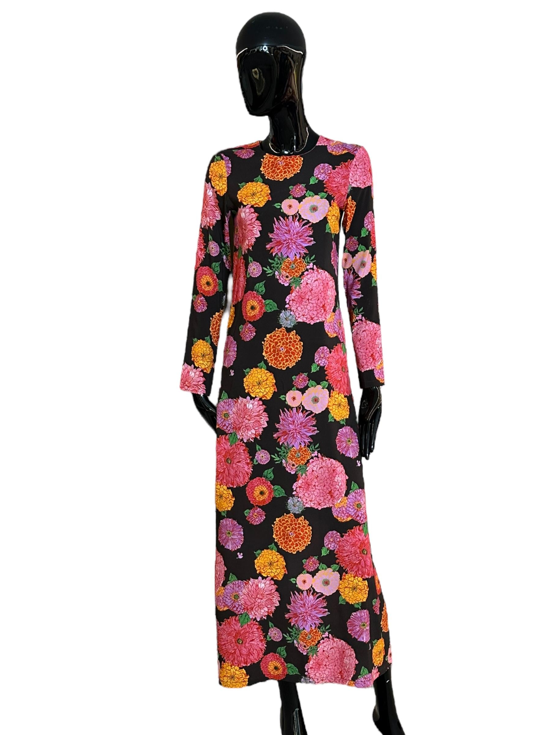 Long Sleeve Swing Dress DRE0184VIS001GYN01BR07 LA DOUBLE J