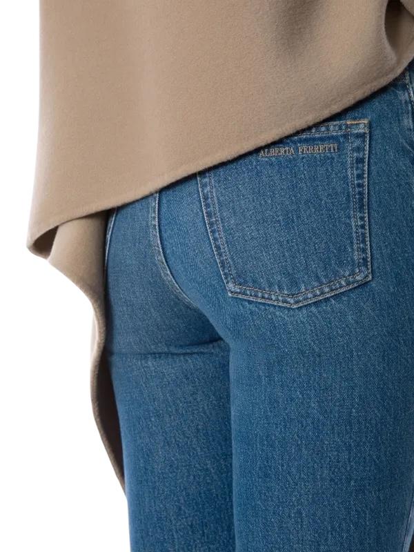 Jeans cropped in denim A030951320295 ALBERTA FERRETTI