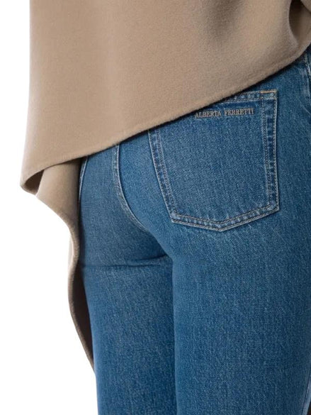 Jeans cropped in denim A030951320295 ALBERTA FERRETTI