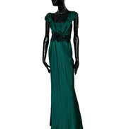 Abito in satin con pizzo V044566190389 ALBERTA FERRETTI