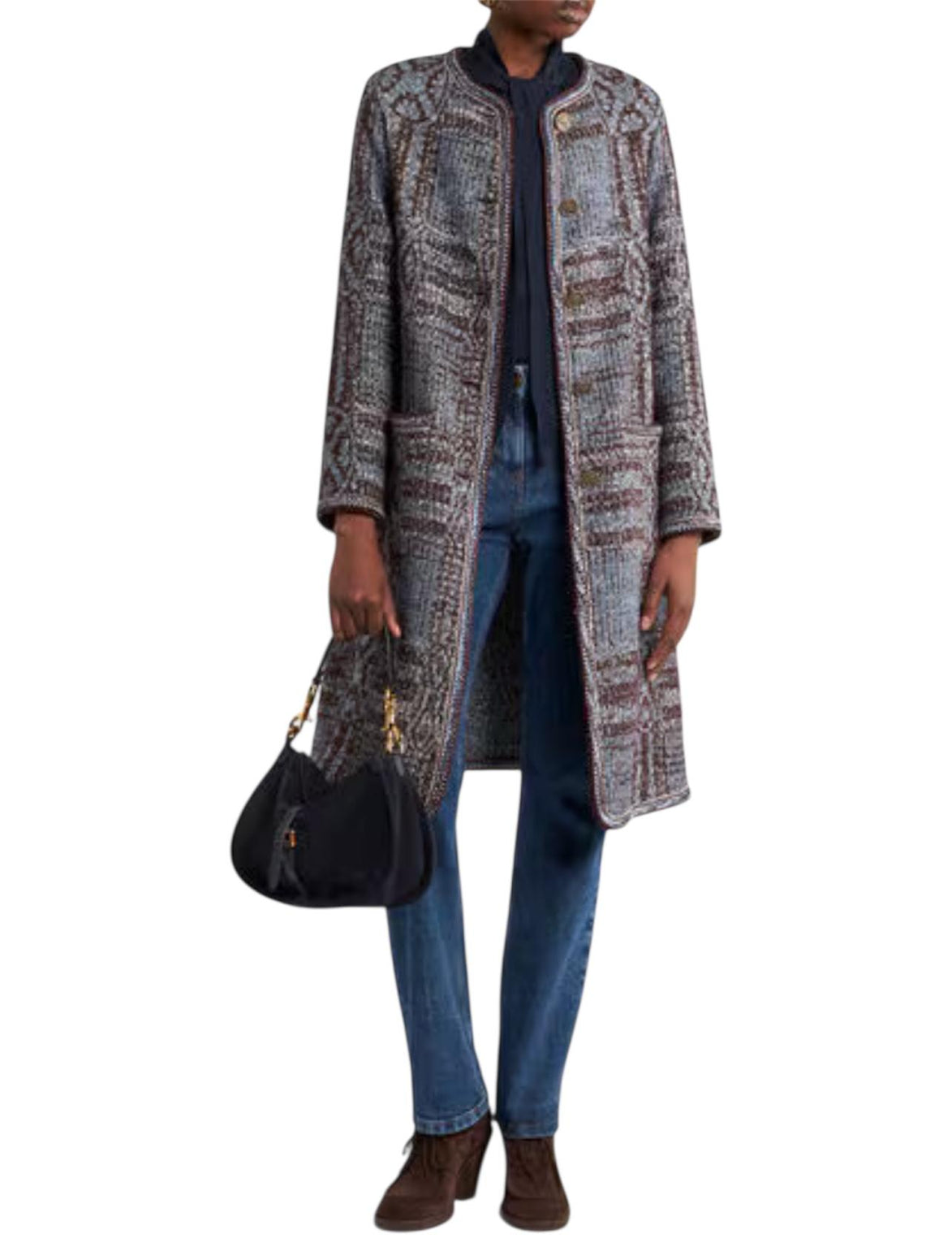 Cappotto in Jacquard boucle WRAA004099TJB36S9880 ETRO