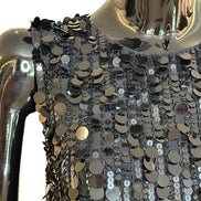 Abito smanicato con paillettes D721864013 PAROSH