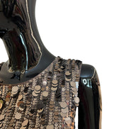 Abito smanicato con paillettes D721864058 PAROSH