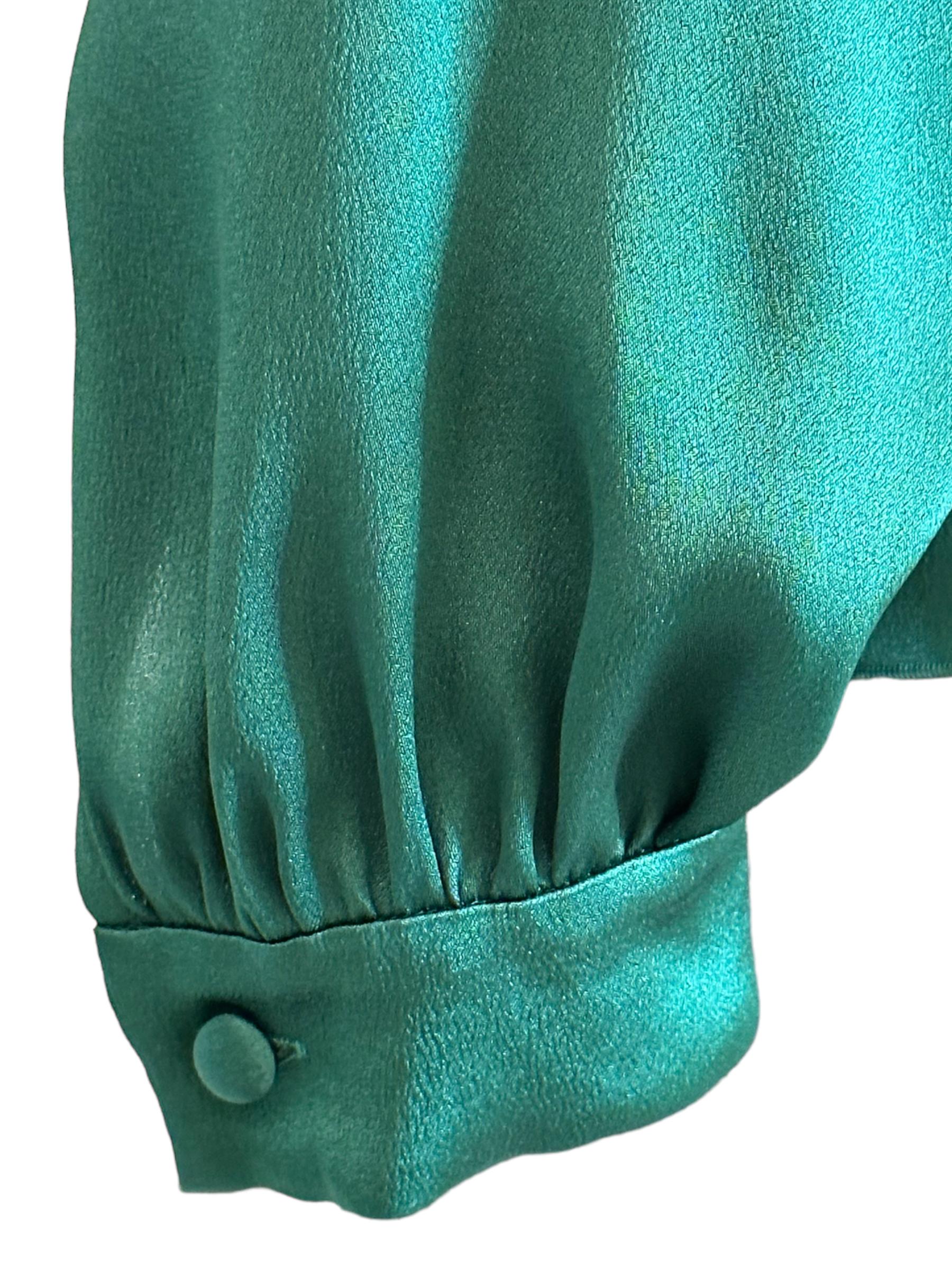 Camicia in satin con collo lavallier A021966190389 ALBERTA FERRETTI