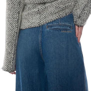 Jeans in denim a gamba larga A031051320295 ALBERTA FERRETTI