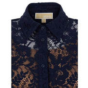 Son Flwr V Neck Shift Dresscorded Laces SS Shirt MS6410KQ9409 MICHAEL KORS