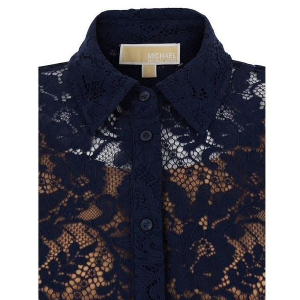 Son Flwr V Neck Shift Dresscorded Laces SS Shirt MS6410KQ9409 MICHAEL KORS