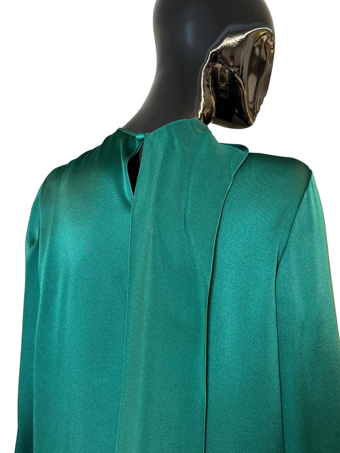 Camicia in satin con collo lavallier A021966190389 ALBERTA FERRETTI