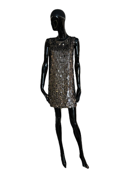 Abito smanicato con paillettes D721864058 PAROSH