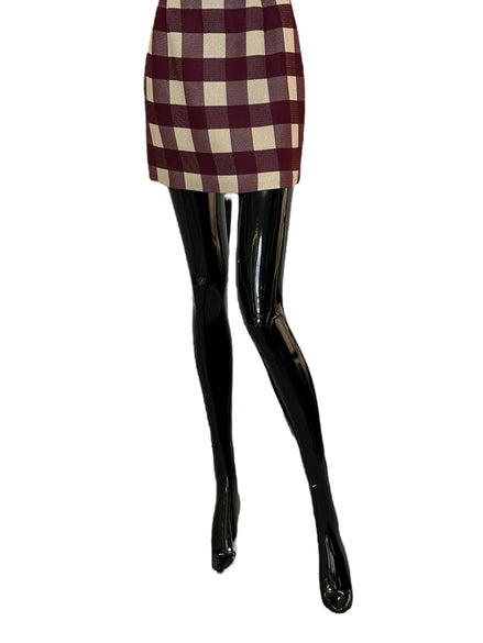 Baia Mni Skirt SKI0124VIS021CHK02RE02 LA DOUBLE J