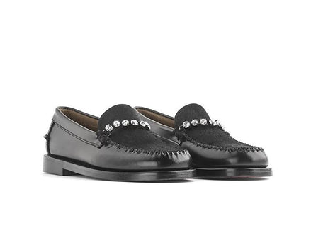 Mocassino in vitello e cavallino con strass 129968017 FORTE FORTE