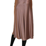 Gonna longuette in raso 011366190176 ALBERTA FERRETTI