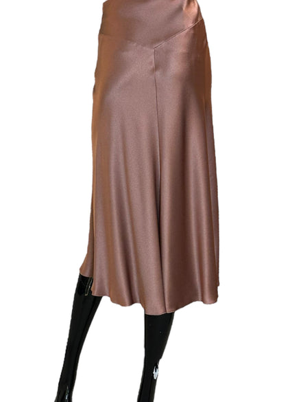 Gonna longuette in raso 011366190176 ALBERTA FERRETTI