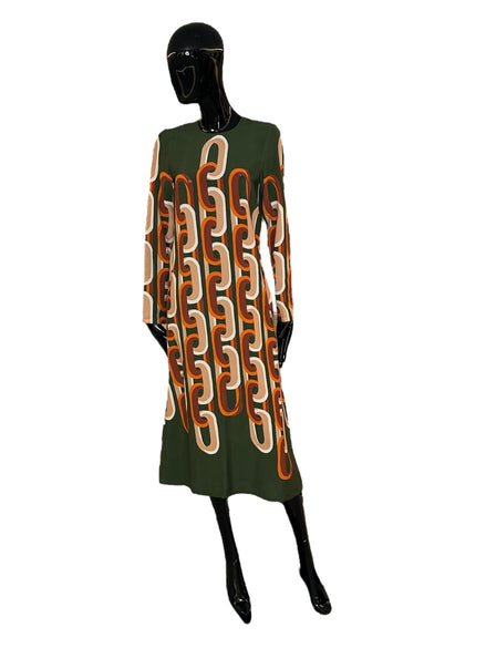 Long Sleevemidi Swing Dress DRE0759VIS001EUS02GR08 LA DOUBLE J