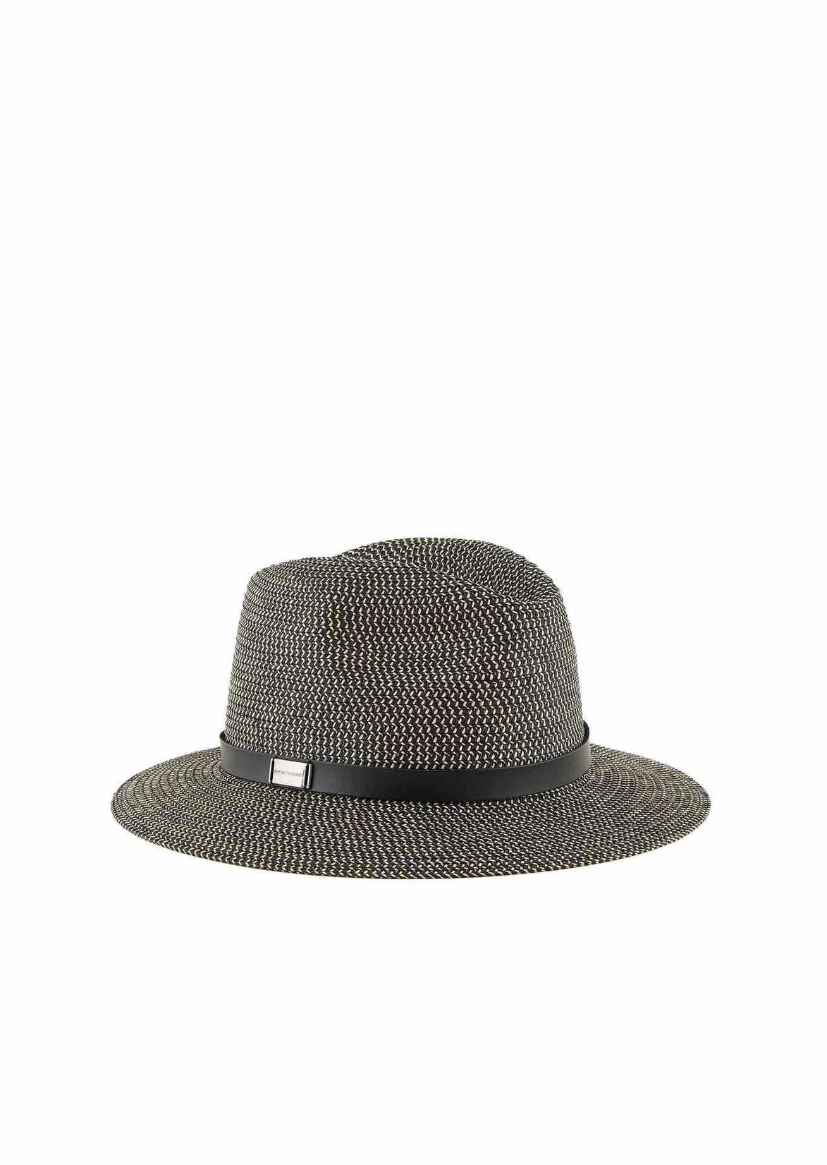 Cappello in papier intrecciato bicolor 6373474R50800020 EMPORIO ARMANI