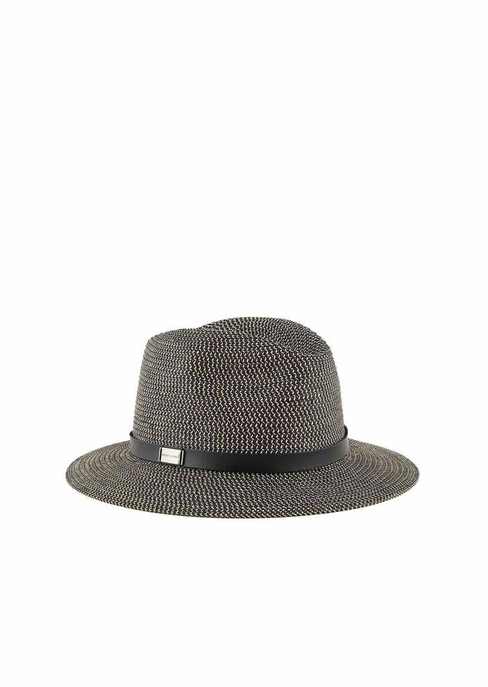 Cappello in papier intrecciato bicolor 6373474R50800020 EMPORIO ARMANI