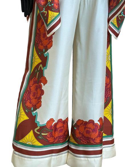 Palazzo Pants TRO0026SIL006LRT01WH04 LA DOUBLE J