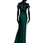 Abito in satin con pizzo V044566190389 ALBERTA FERRETTI