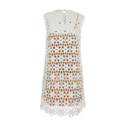 Faux Crochet Mini Dress MS683CWKNE100 MICHAEL KORS