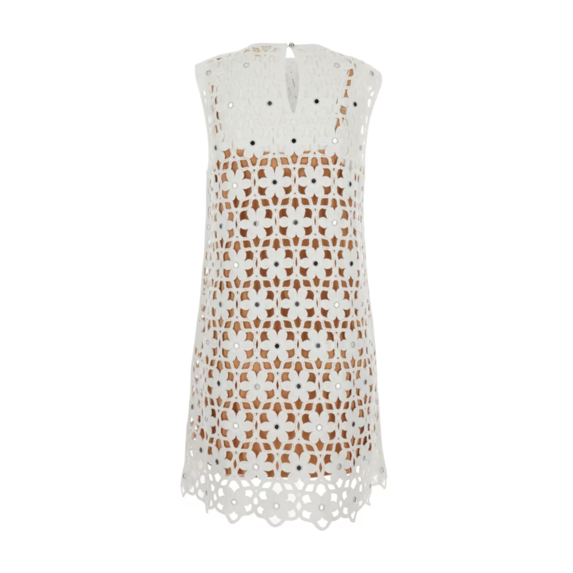 Faux Crochet Mini Dress MS683CWKNE100 MICHAEL KORS