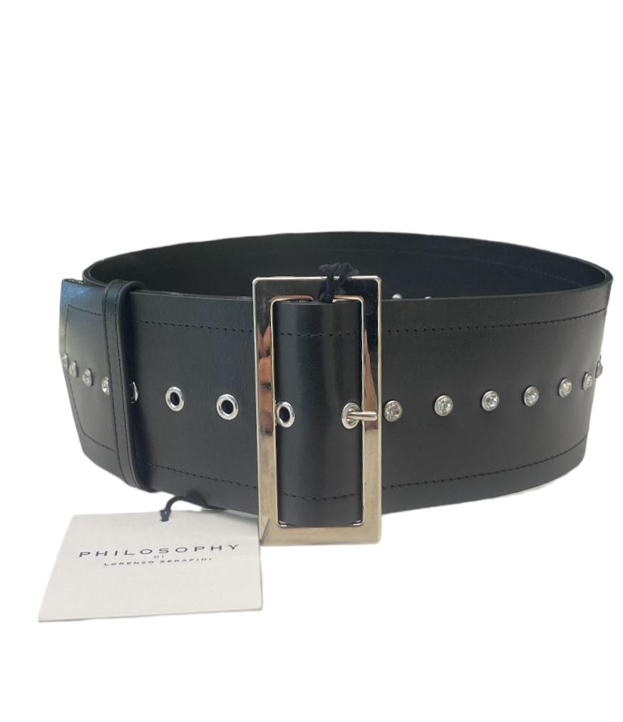 Cintura con borchie strass A300257750555 PHILOSOPHY