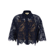 Son Flwr V Neck Shift Dresscorded Laces SS Shirt MS6410KQ9409 MICHAEL KORS