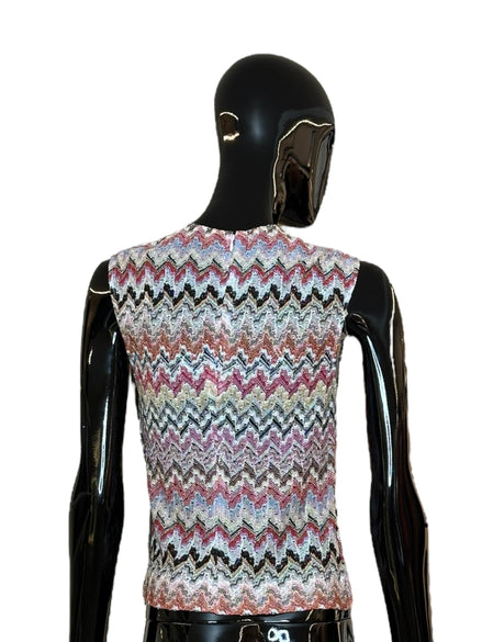 Cannottiera girocollo zig zag DS24SK0RBR00UXSM975 MISSONI