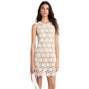 Faux Crochet Mini Dress MS683CWKNE100 MICHAEL KORS
