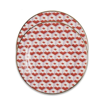 Dessert Plates Set of 2 DIS0048CER001CUB0005 LA DOUBLE J