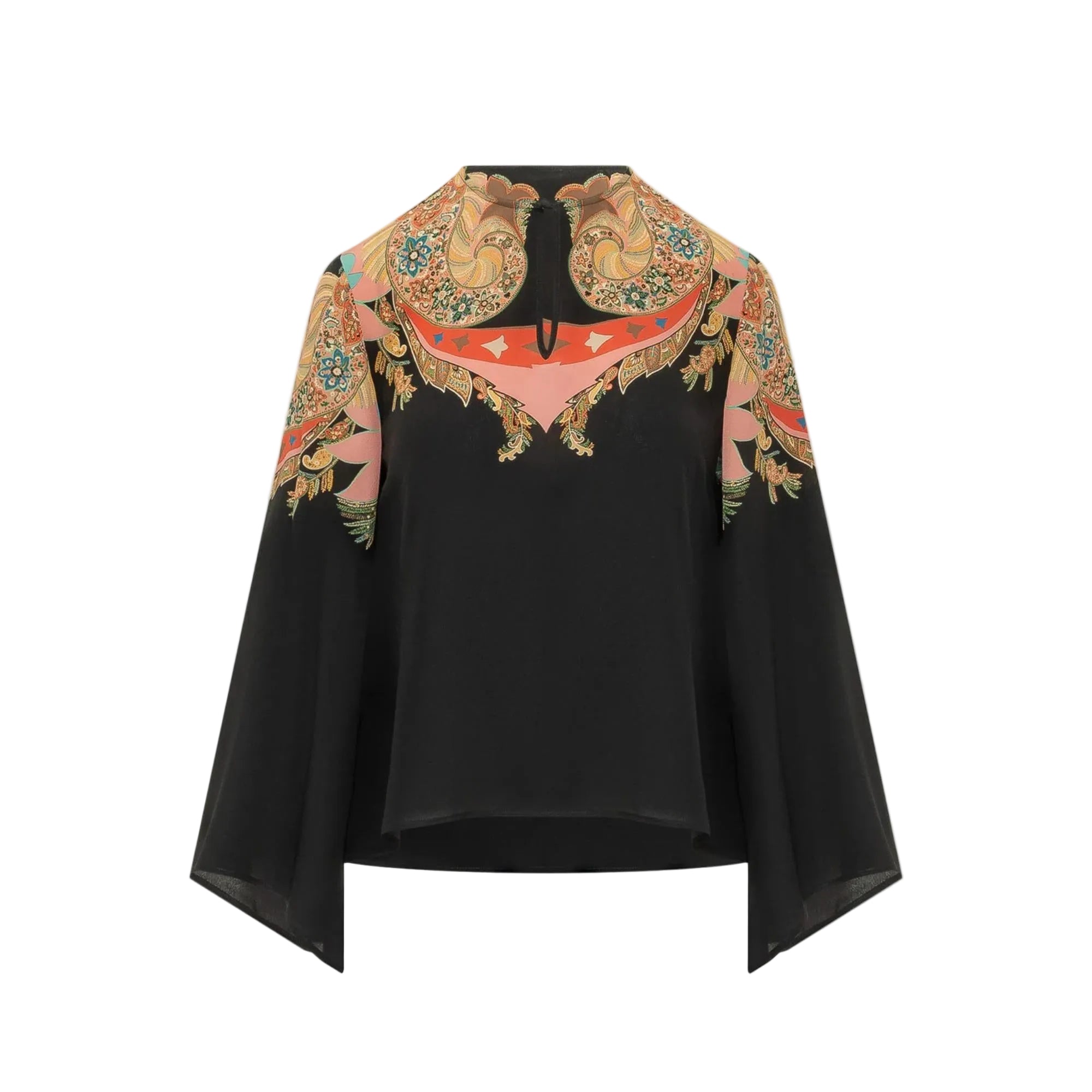 Keyhole Blouse With Flared Sleeves WRJA0162AKI43X0813 ETRO