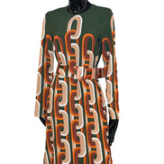 Long Sleevemidi Swing Dress DRE0759VIS001EUS02GR08 LA DOUBLE J