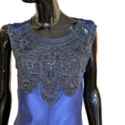 Abito con ricami in satin di seta V043516170290 ALBERTA FERRETTI