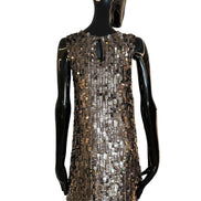 Abito smanicato con paillettes D721864058 PAROSH