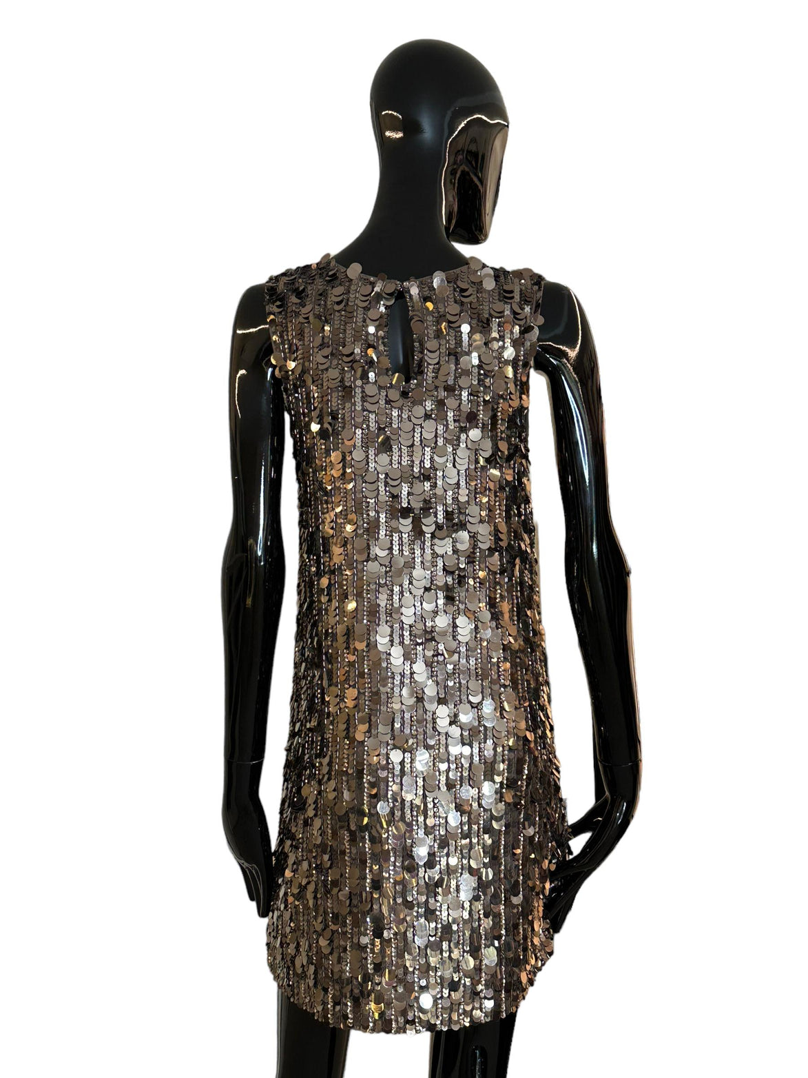 Abito smanicato con paillettes D721864058 PAROSH