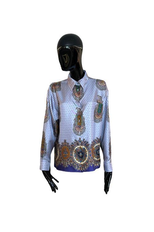 Camicia in twill di seta 117455218450 ETRO