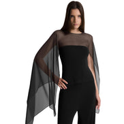 Top con maniche in chiffon A022001240555 ALBERTA FERRETTI