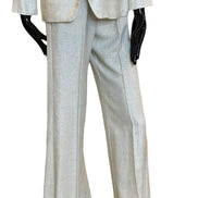 Pantalone flare in velluto laminato 10654BIS1014 FORTE FORTE