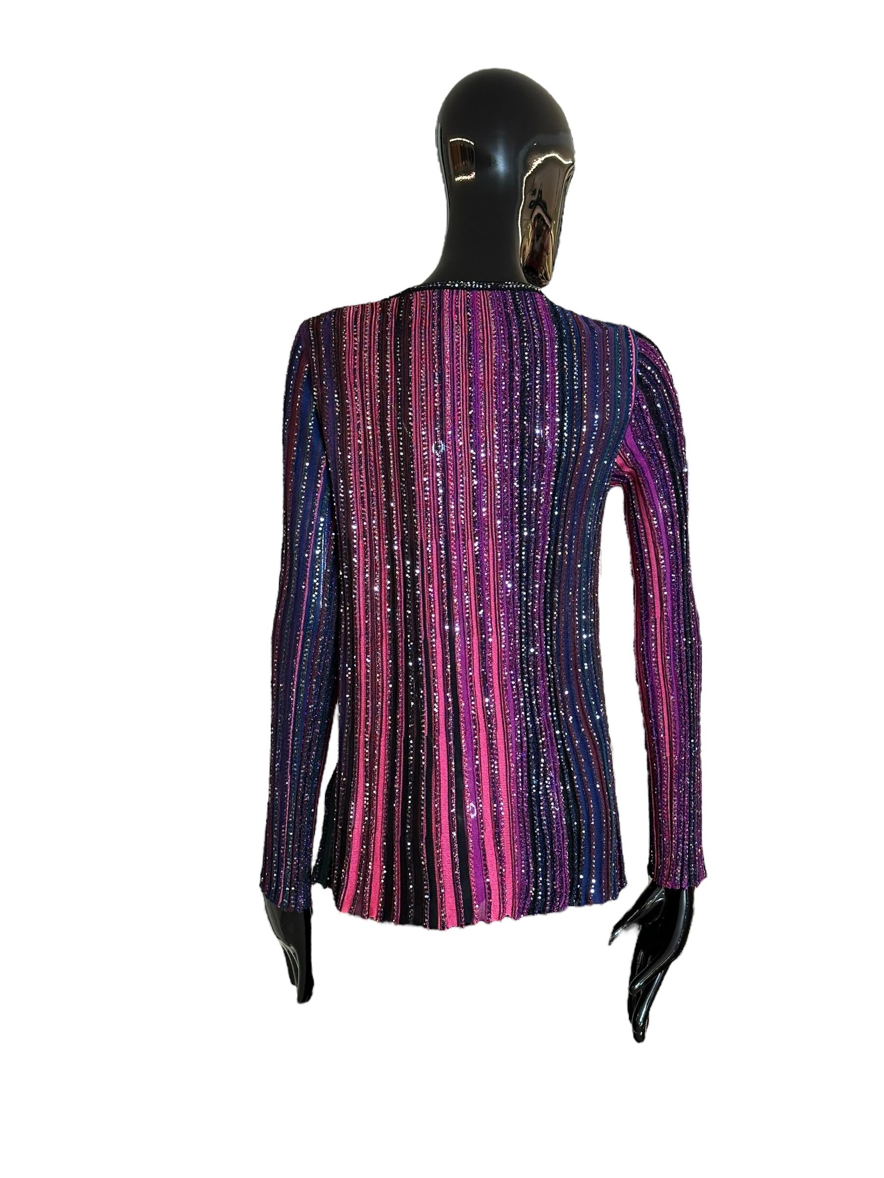Maglia paillettes DS23WN17BK027ESM91N MISSONI