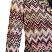 Blazer monopetto in cotone e viscosa zig zag DS25SF03BR00ZUS91N6 MISSONI
