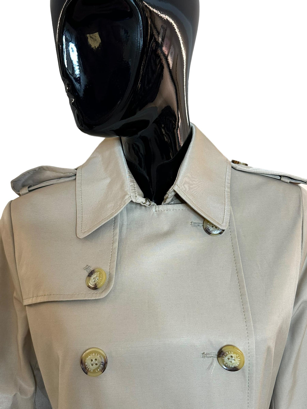 Trench in misto cotone con cintura 297936851002 RALPH LAUREN