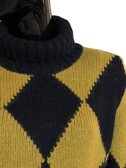 Argyle Mini Dress DRE0605KNI064VA179BL01 LA DOUBLE J