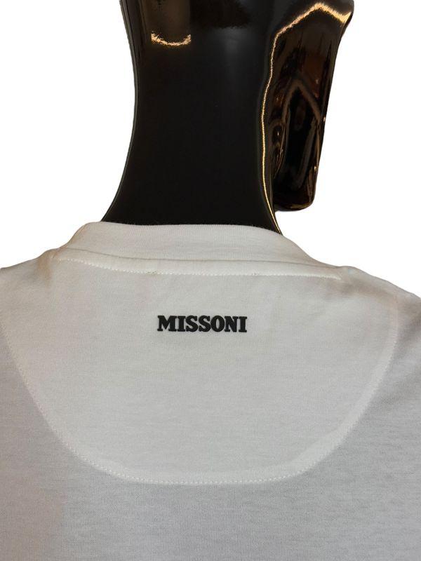 T-shirt girocollo con maniche in maglia zig zag DS25SL01BJ00N7S01GG MISSONI