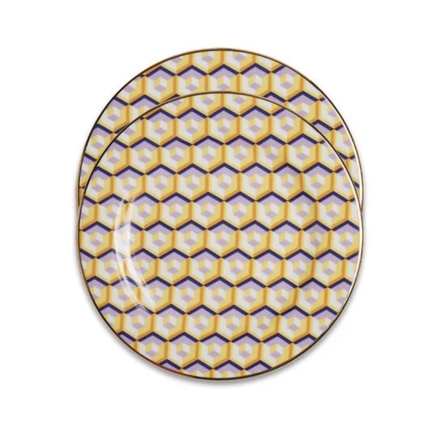 Dessert Plates Set of 2 DIS0048CER001CUB0009 LA DOUBLE J