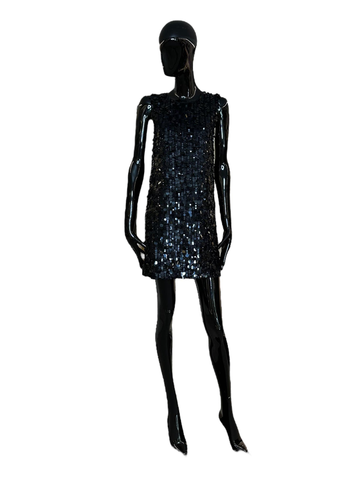 Abito smanicato con paillettes D721864013 PAROSH