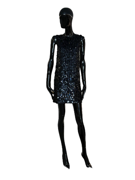 Abito smanicato con paillettes D721864013 PAROSH