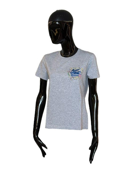 Tshirt pegaso con monogram ricamati WRMA0006AK788S8290 ETRO