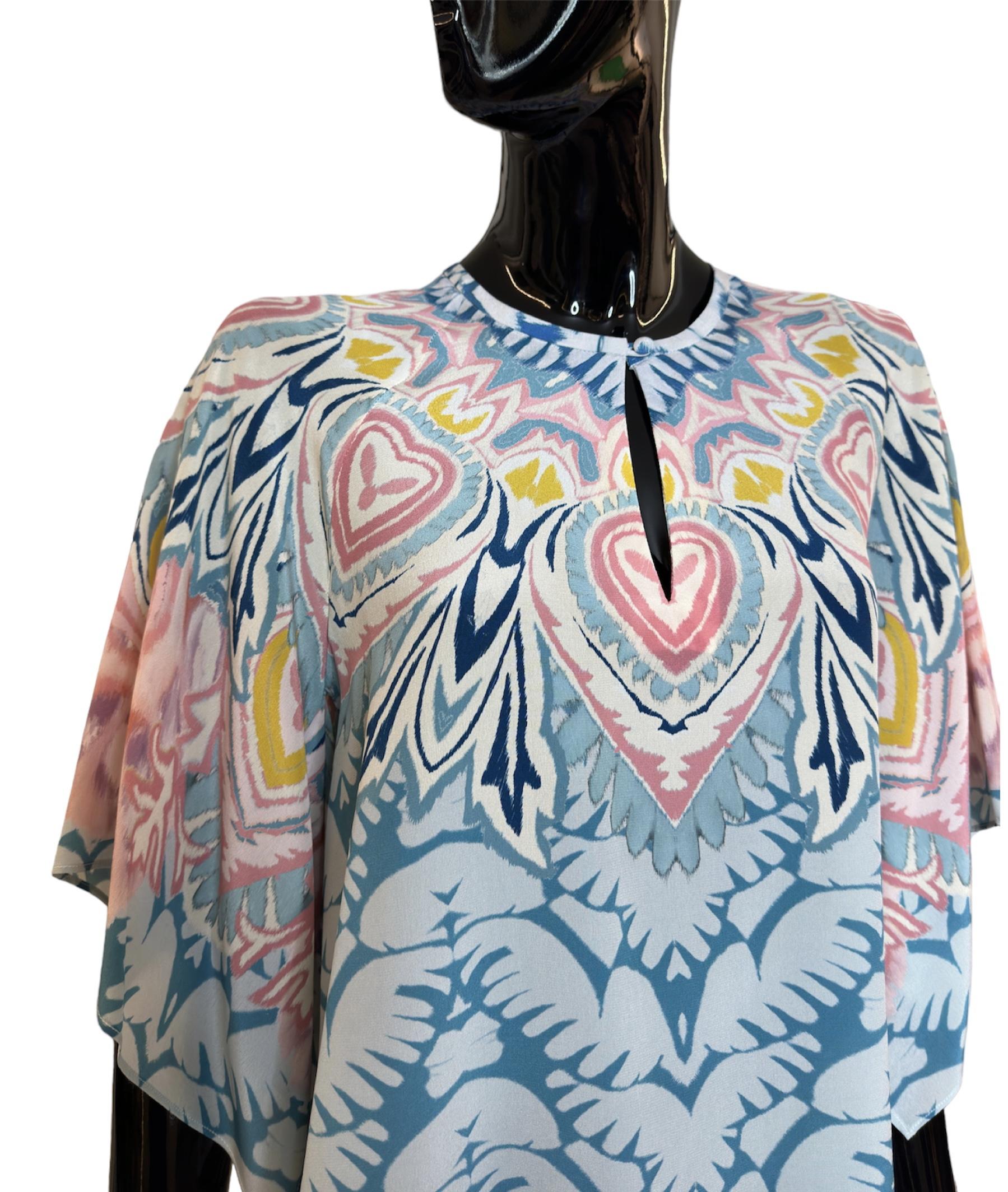 Top in seta stampato 124494504260 ETRO